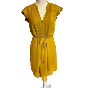 H&M mustard colored dress size 8